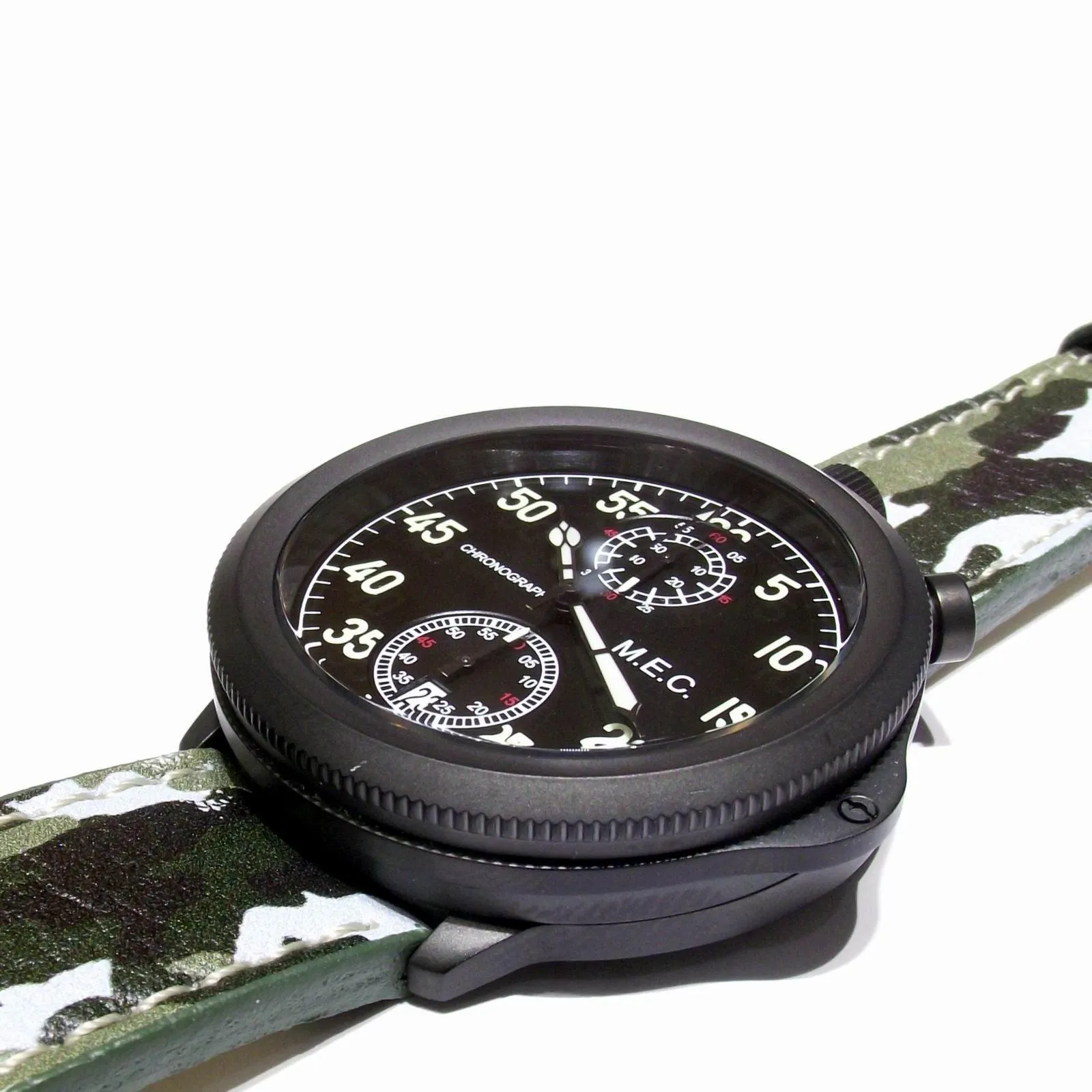 M.E.C. Mil military watch quartz chronograph steel pvd plane 60th anniversary (37)