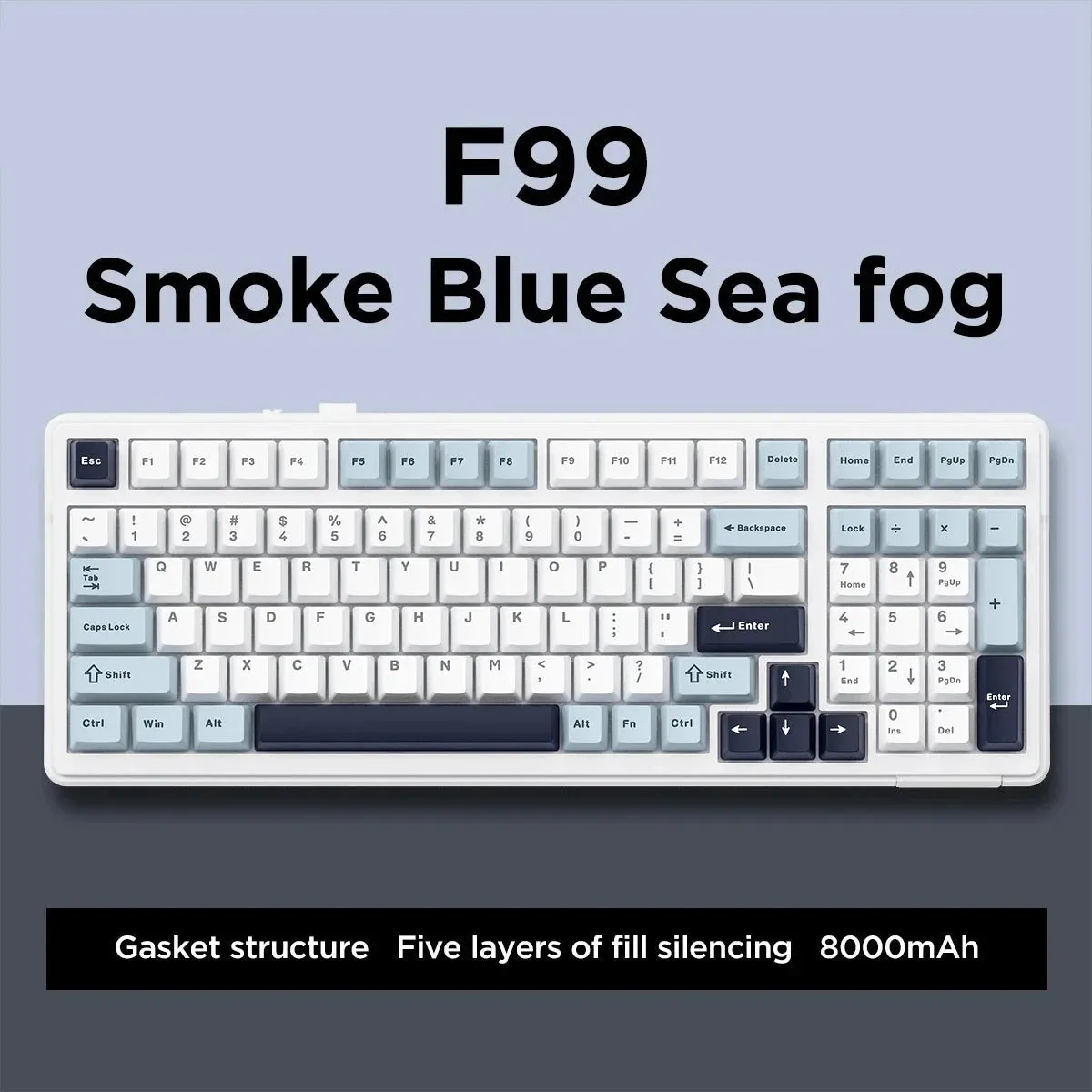 Mechanical Bluetooth Keyboard 5.0G Wireless 99 Keys