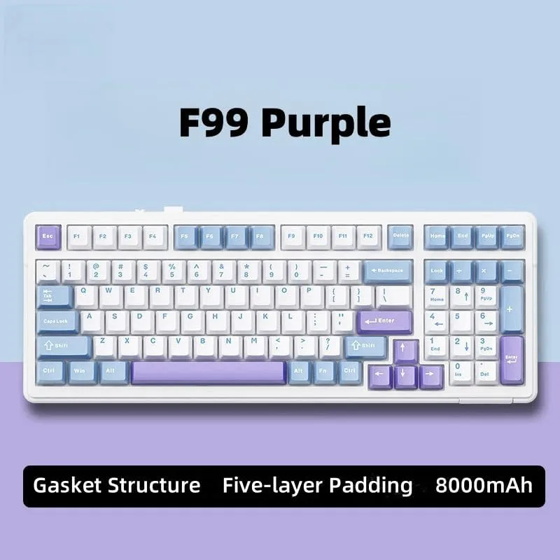 Mechanical Bluetooth Keyboard 5.0G Wireless 99 Keys