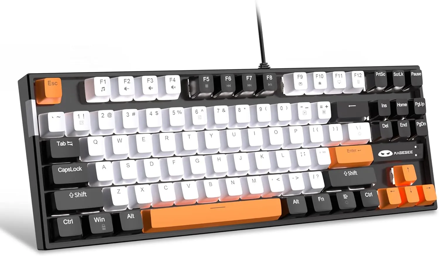 Mechanical Gaming Wired Keyboard LED Backlit Compact TKL