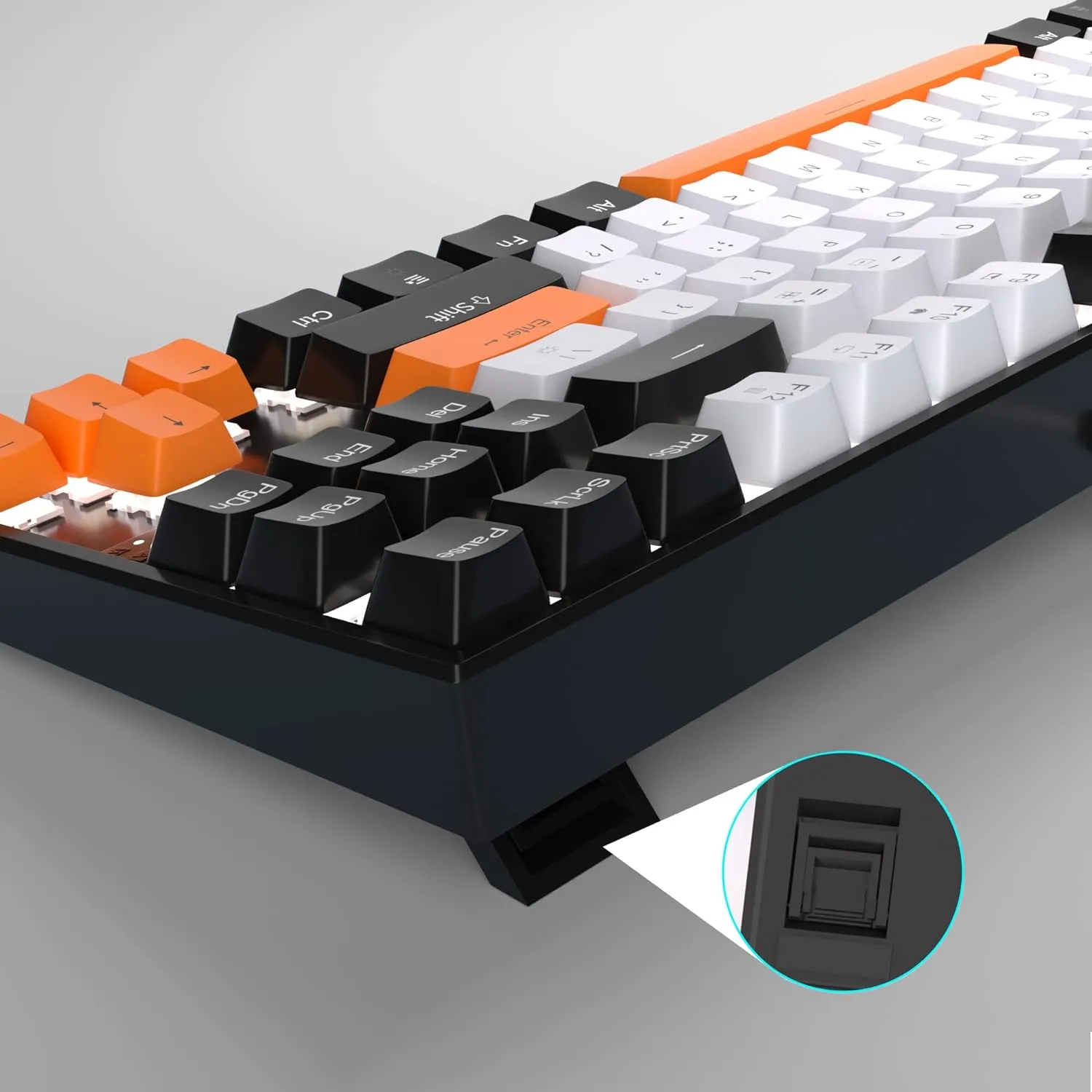 Mechanical Gaming Wired Keyboard LED Backlit Compact TKL