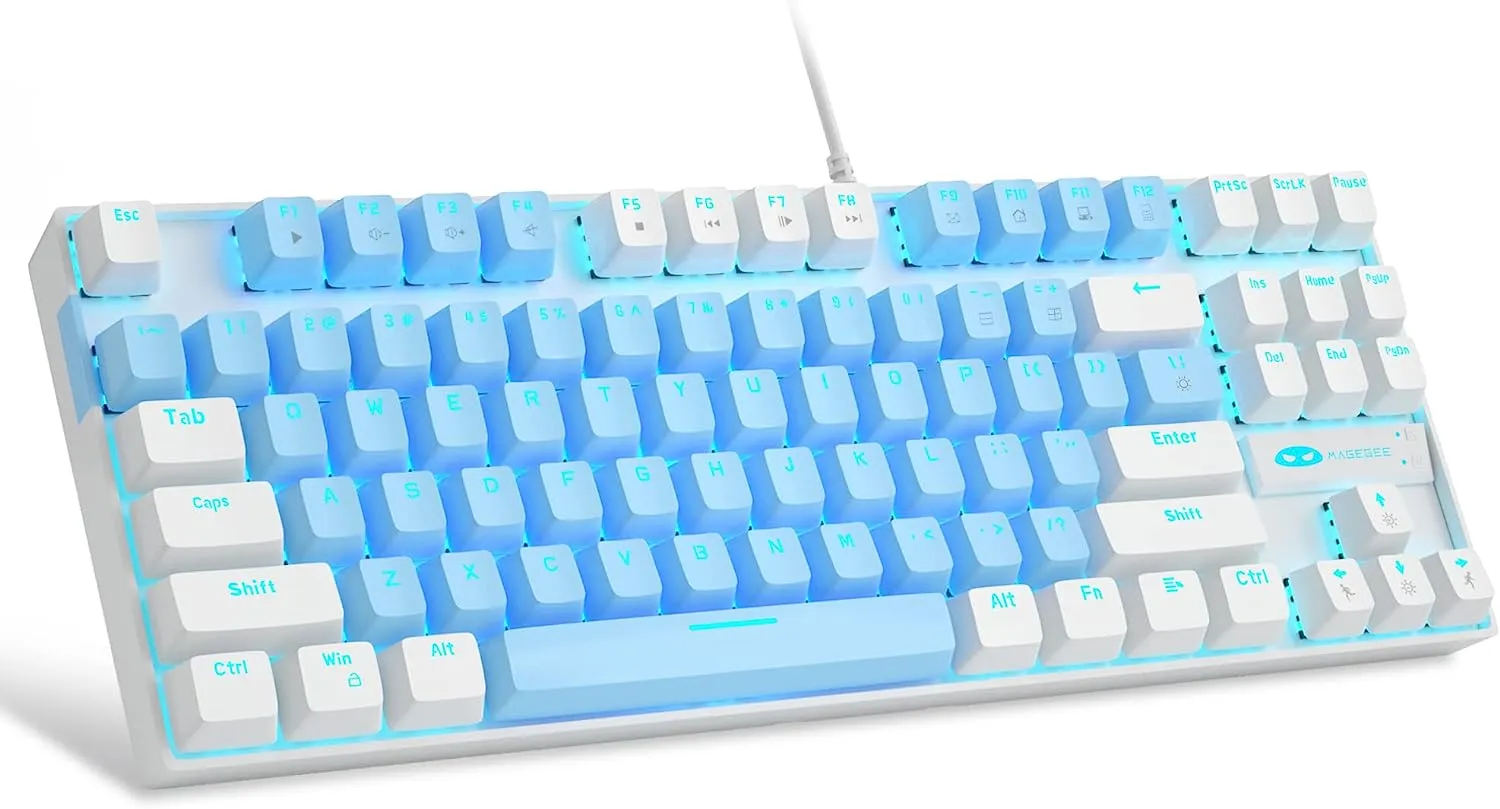 Mechanical Gaming Wired Keyboard LED Backlit Compact TKL