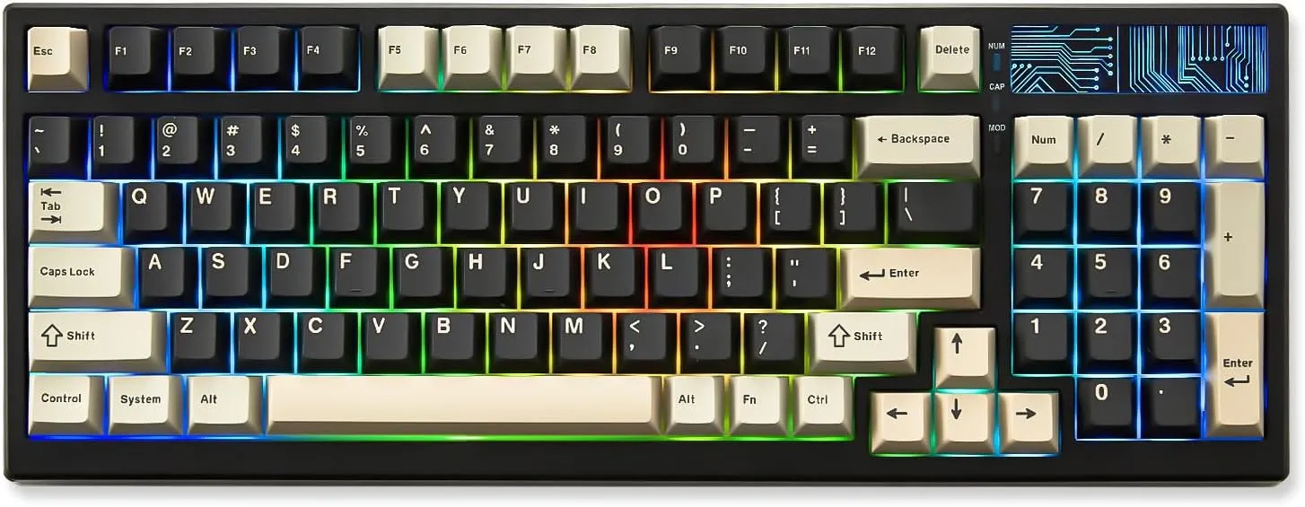 Mechanical Keyboard 99 Key Hot Swappable BT5.0/2.4G/USB-C