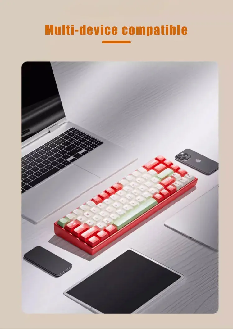 Mechanical Keyboard Gaming Wired Compact 68 Keys