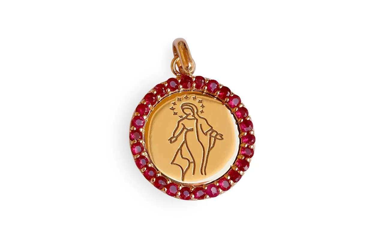 Medal Miraculous | Milagrosa Gold & Rubies