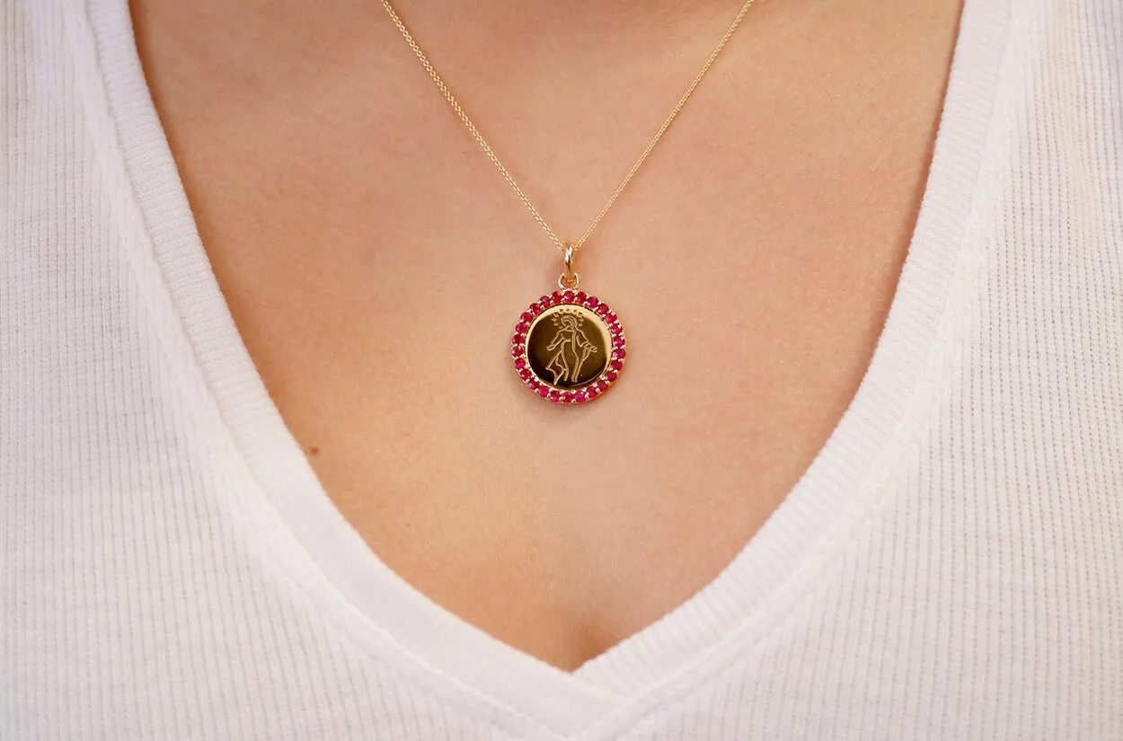 Medal Miraculous | Milagrosa Gold & Rubies