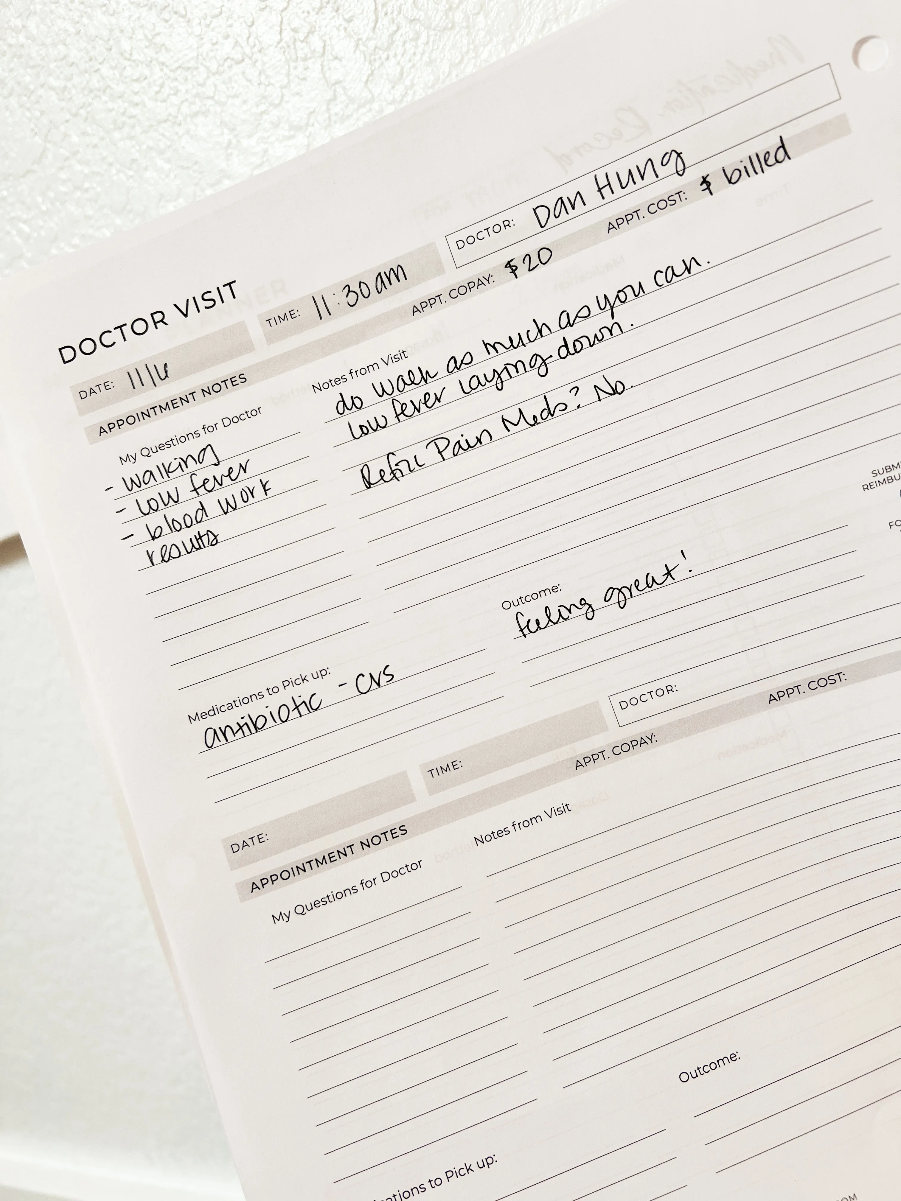 Medical Planner