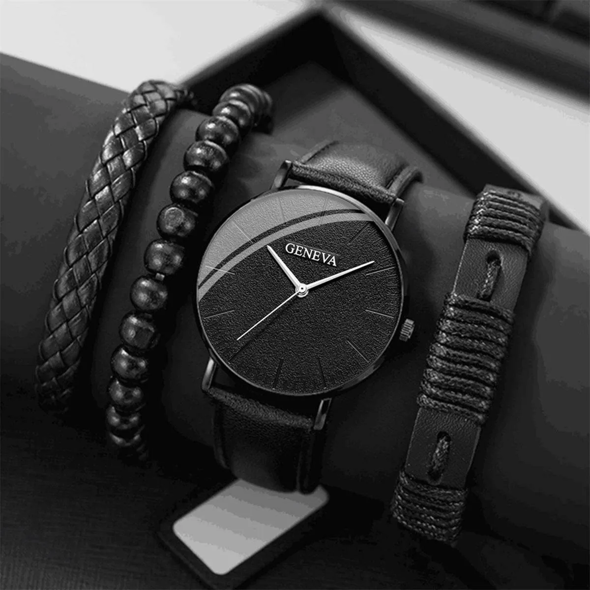 Men's Geneva Classic Casual Watch Set