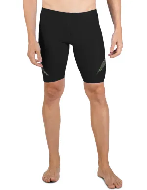 Men's  Hydroactive Swim Short - Black / Green Camo