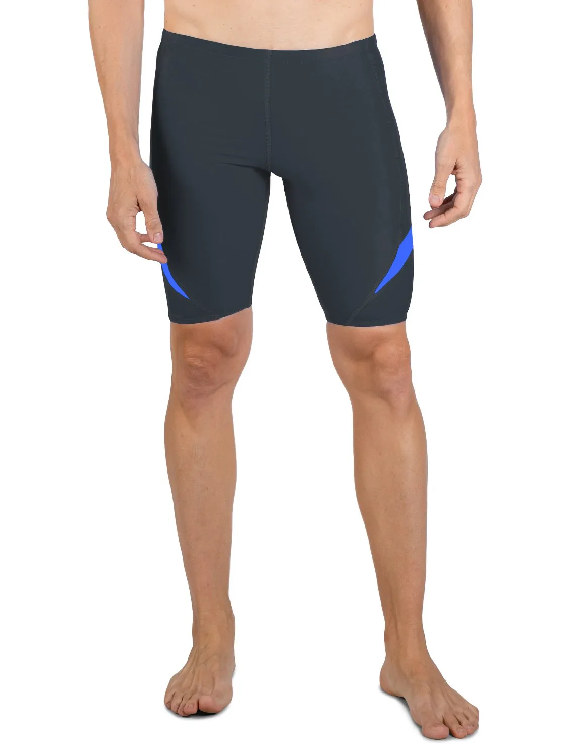 Men's  Hydroactive Swim Short - Dark Gray / Royal