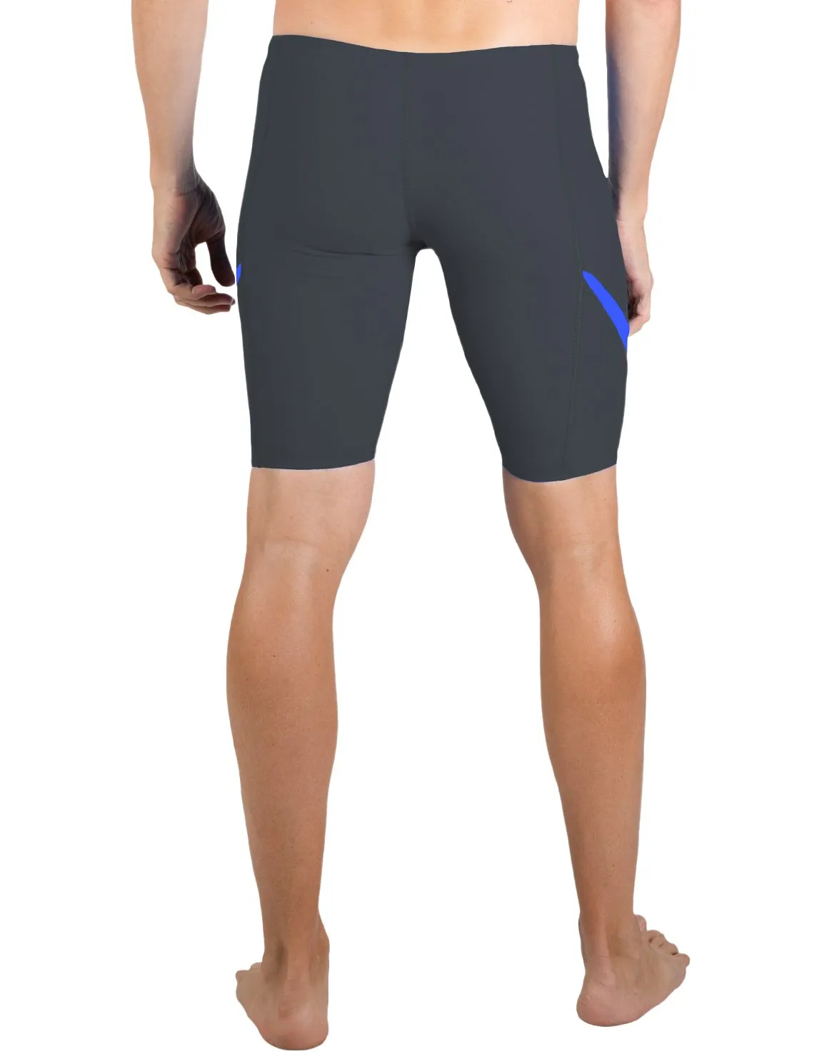 Men's  Hydroactive Swim Short - Dark Gray / Royal