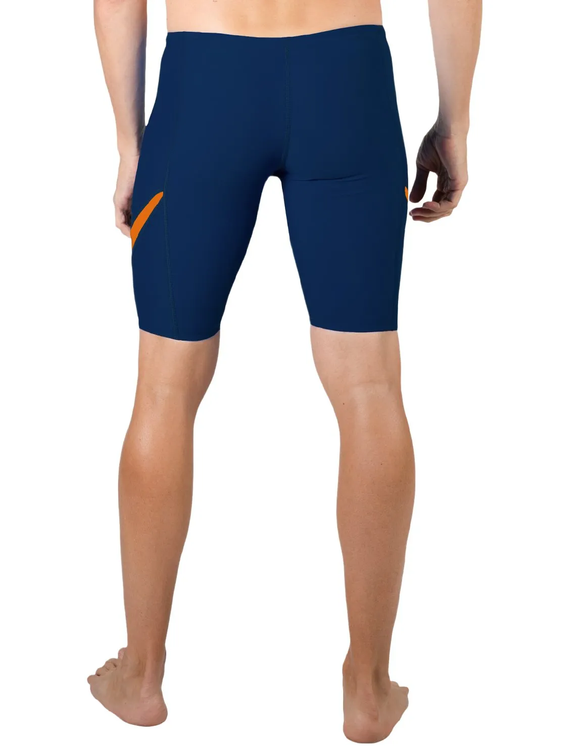 Men's  Hydroactive Swim Short - Navy / Orange