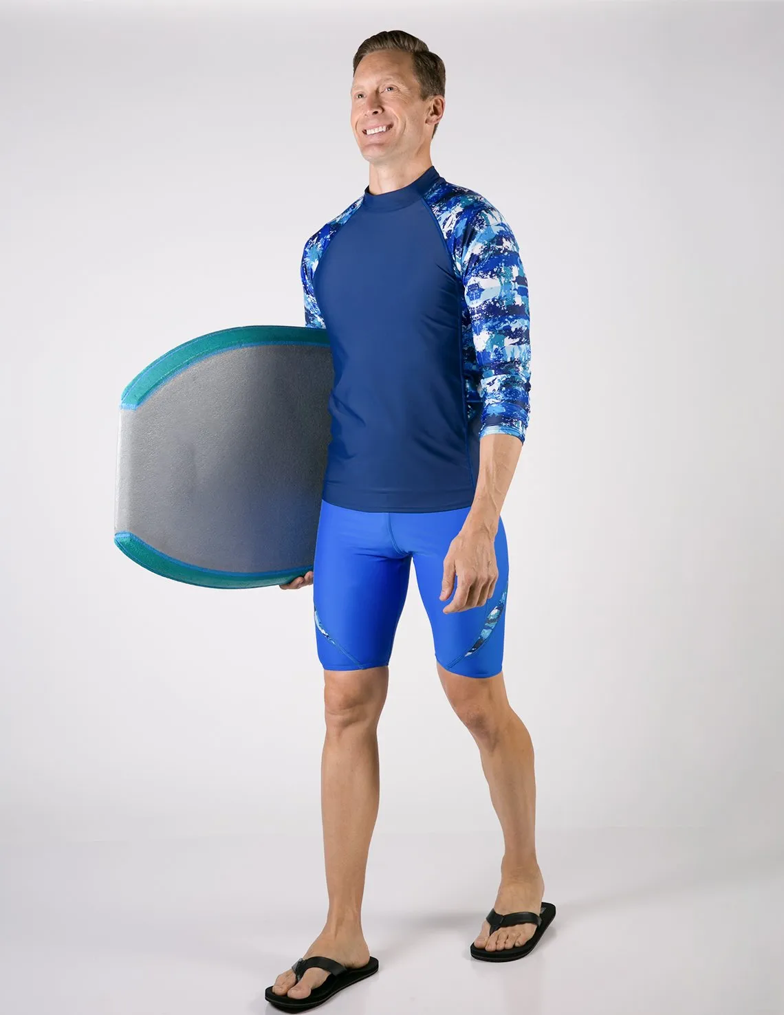 Men's  Hydroactive Swim Short - Royal / Blue Camo