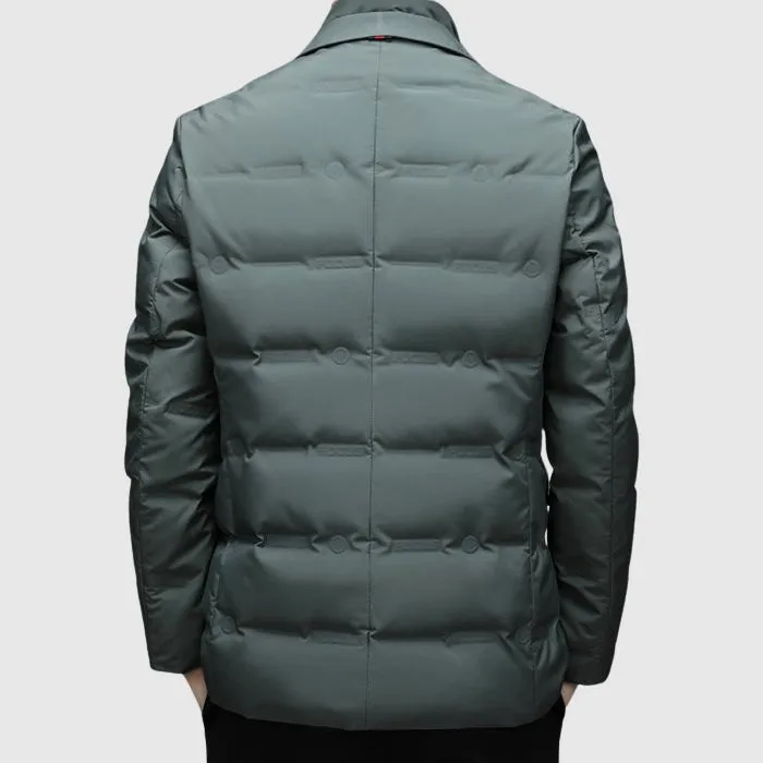 Men’s Puffer Blazer – Quilted Warmth – Smart Winter Style