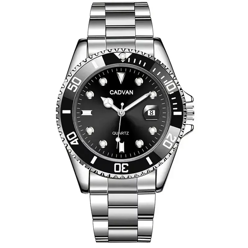 Men's Quartz Business Watch with Stainless Steel Band