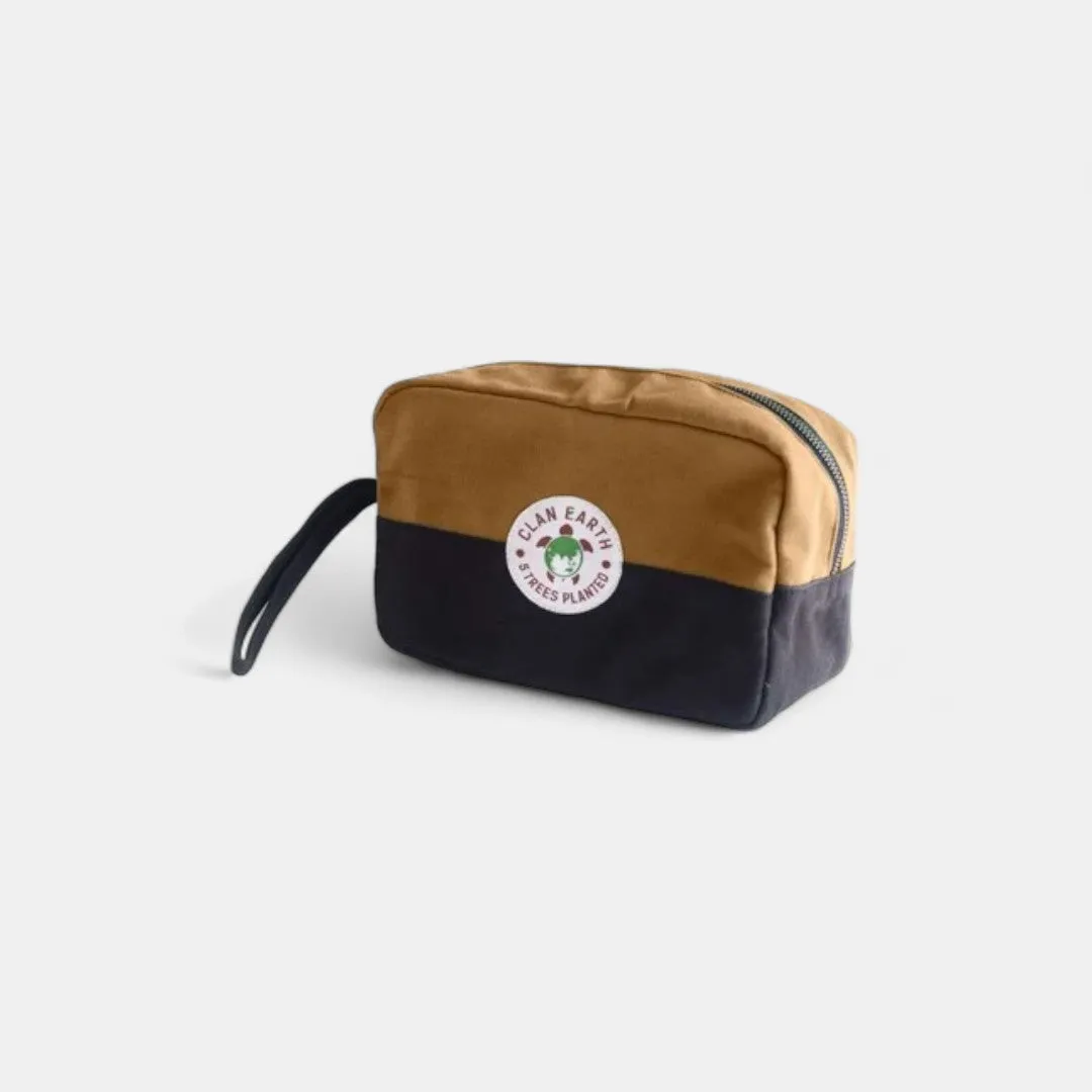 Men's Sustainable Gift Hamper - Premium Canvas Dopp Kit | Neem wood Comb | Plantable Notebook and Plantable Pen