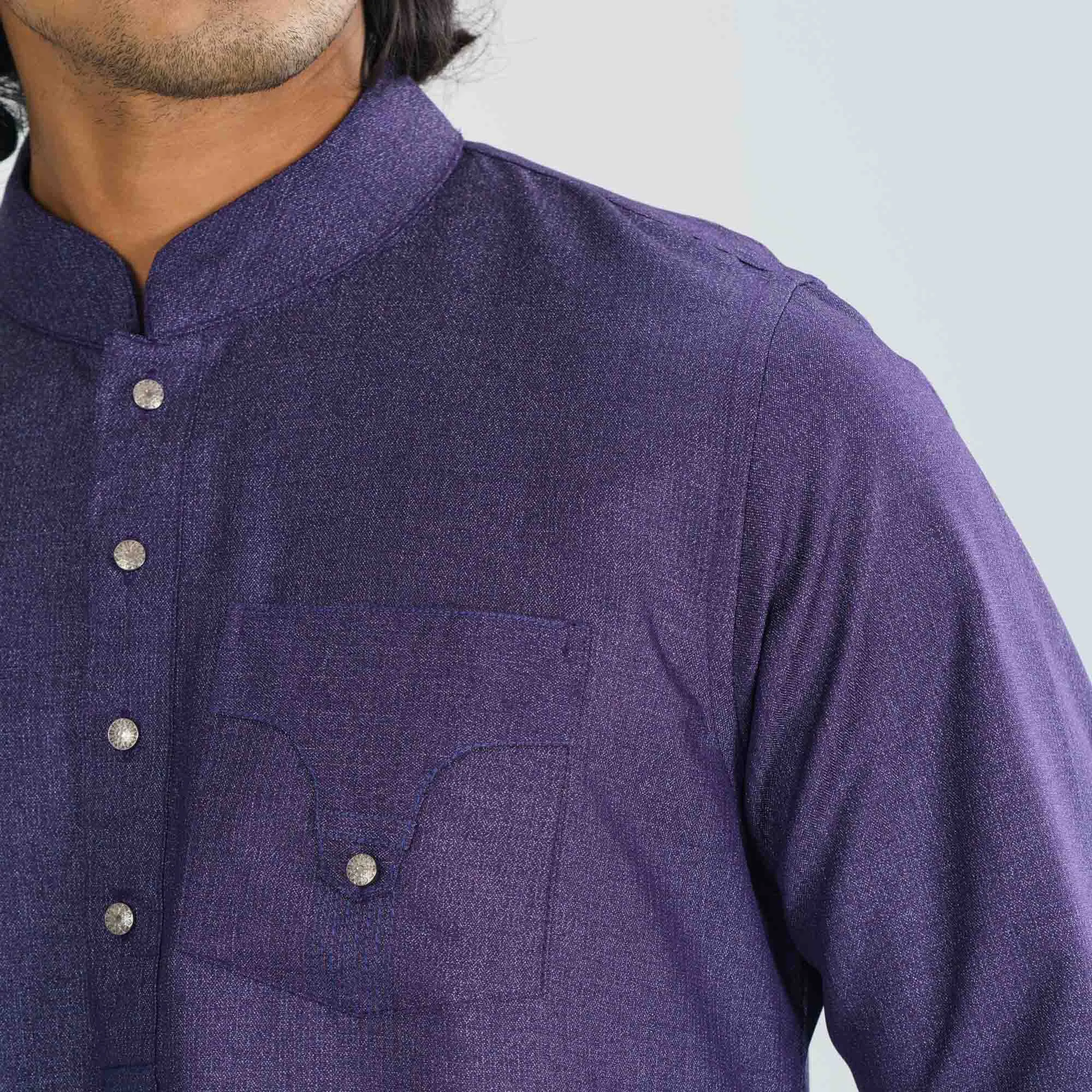 Mens Violet Premium Panjabi