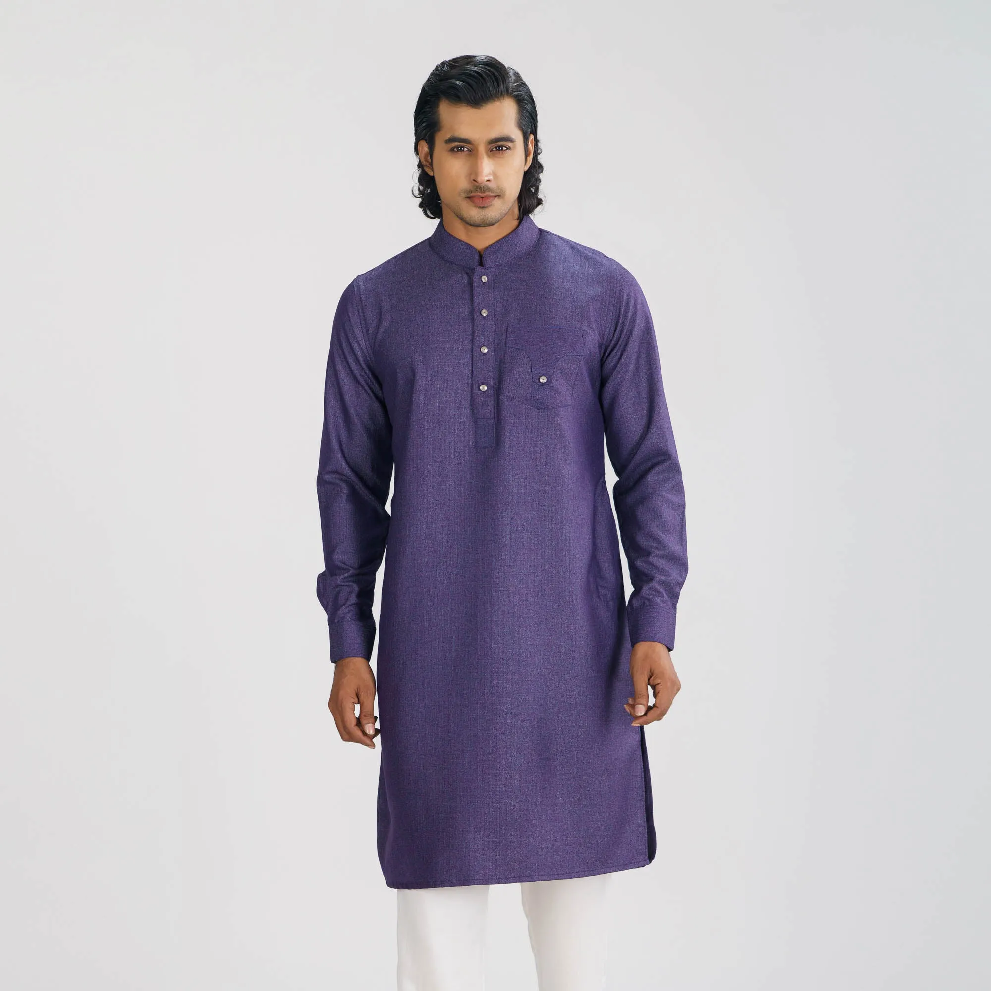 Mens Violet Premium Panjabi