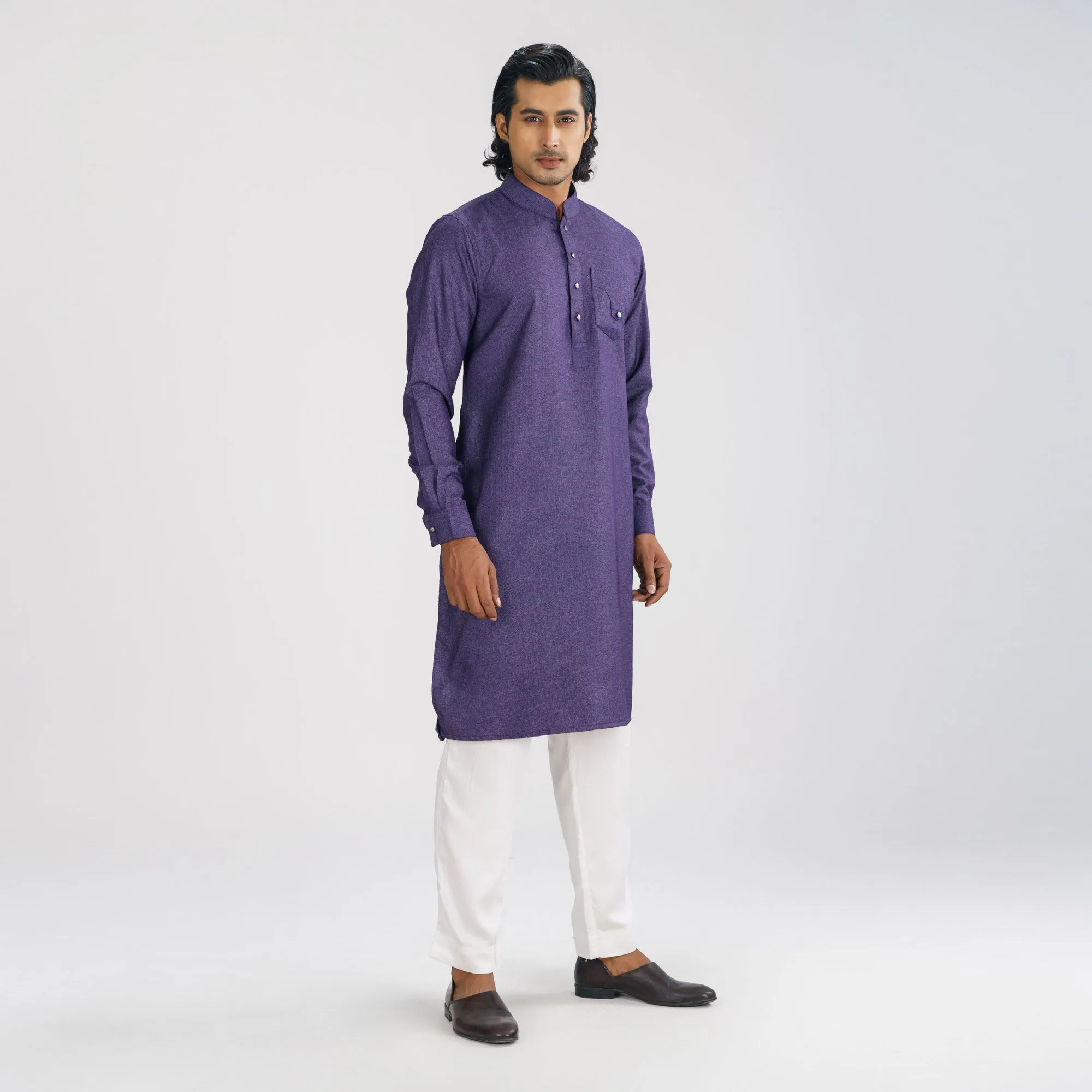Mens Violet Premium Panjabi