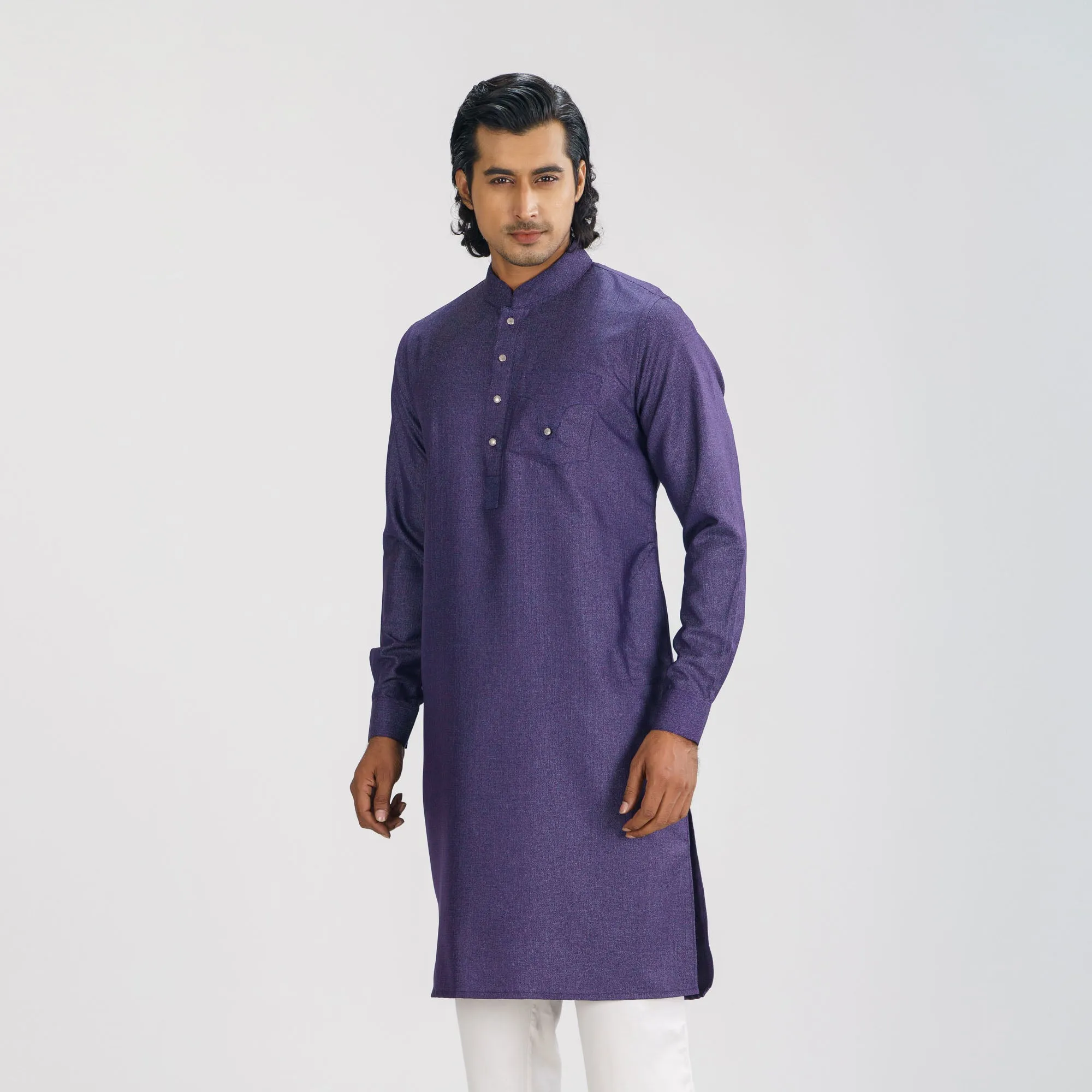 Mens Violet Premium Panjabi