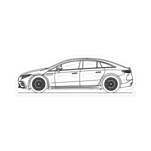 Mercedes-Benz EQS V297 Outline Sticker