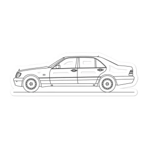 Mercedes-Benz S 600 W140 Outline Sticker