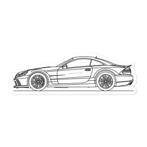 Mercedes-Benz SL 65 AMG Black Series R231 Outline Sticker