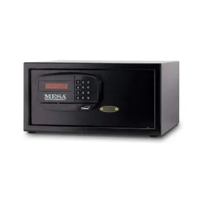 MESA Safes Hotel Safe 1.2 cu. ft. w/ Card Swipe Black,MHRC916E-BLK