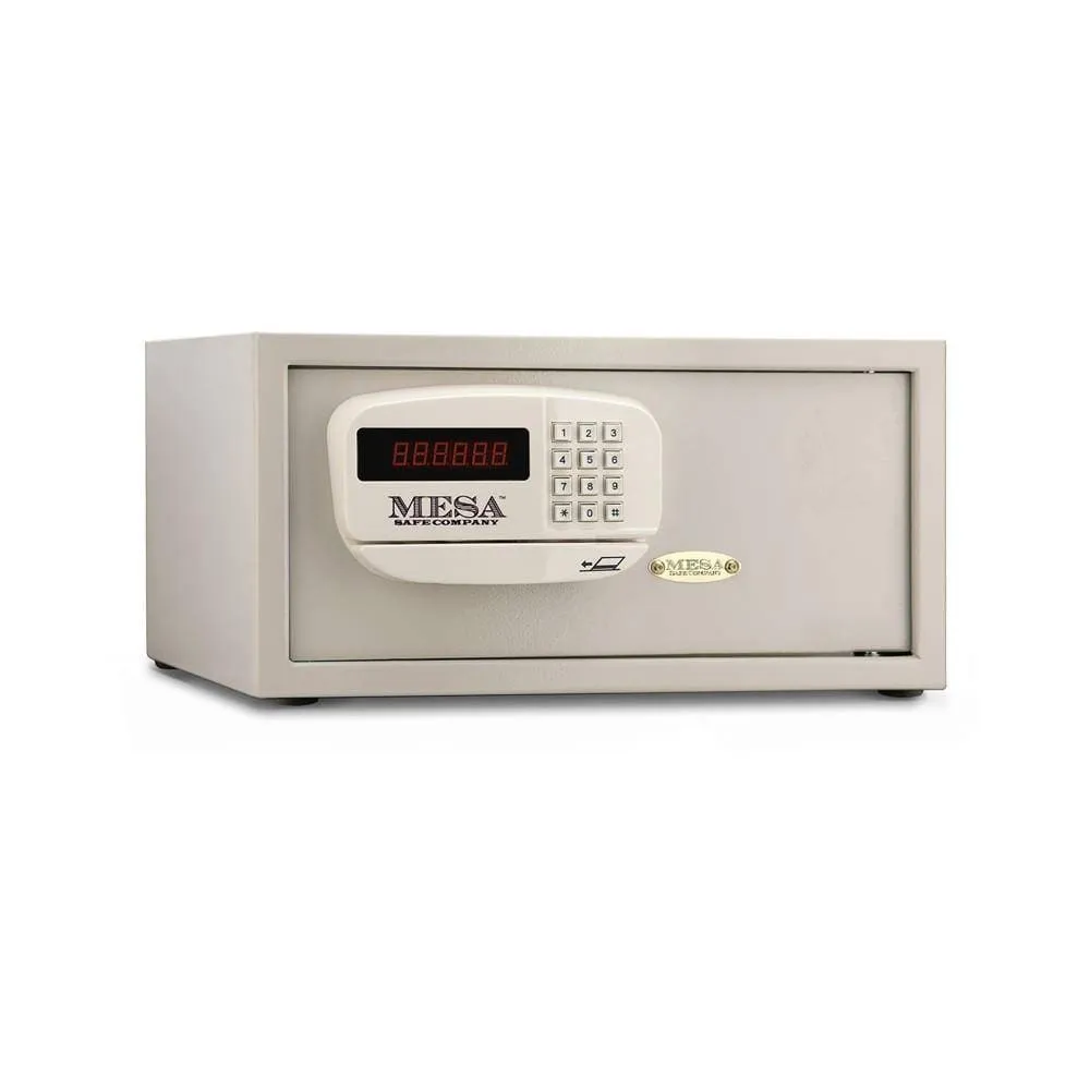 MESA Safes Hotel Safe w/ Card Swipe Electronic Lock MHRC916E-WHT-KA