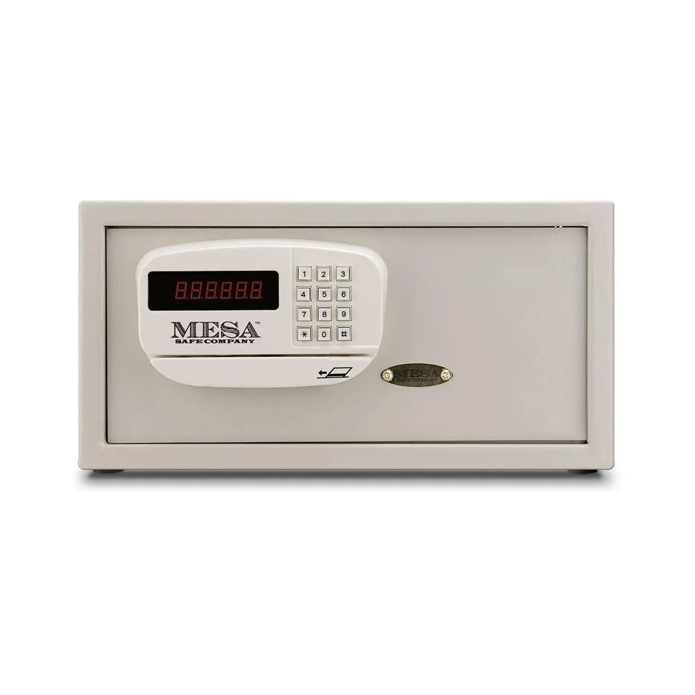 MESA Safes Hotel Safe w/ Card Swipe Electronic Lock MHRC916E-WHT-KA
