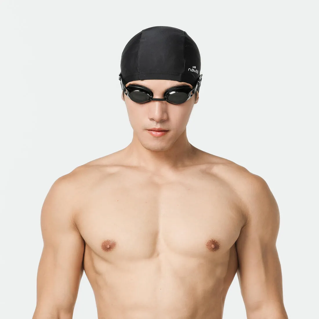 Mesh Fabric Swim Cap, Sizes S and L