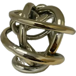 Metal Glass Knot 7"