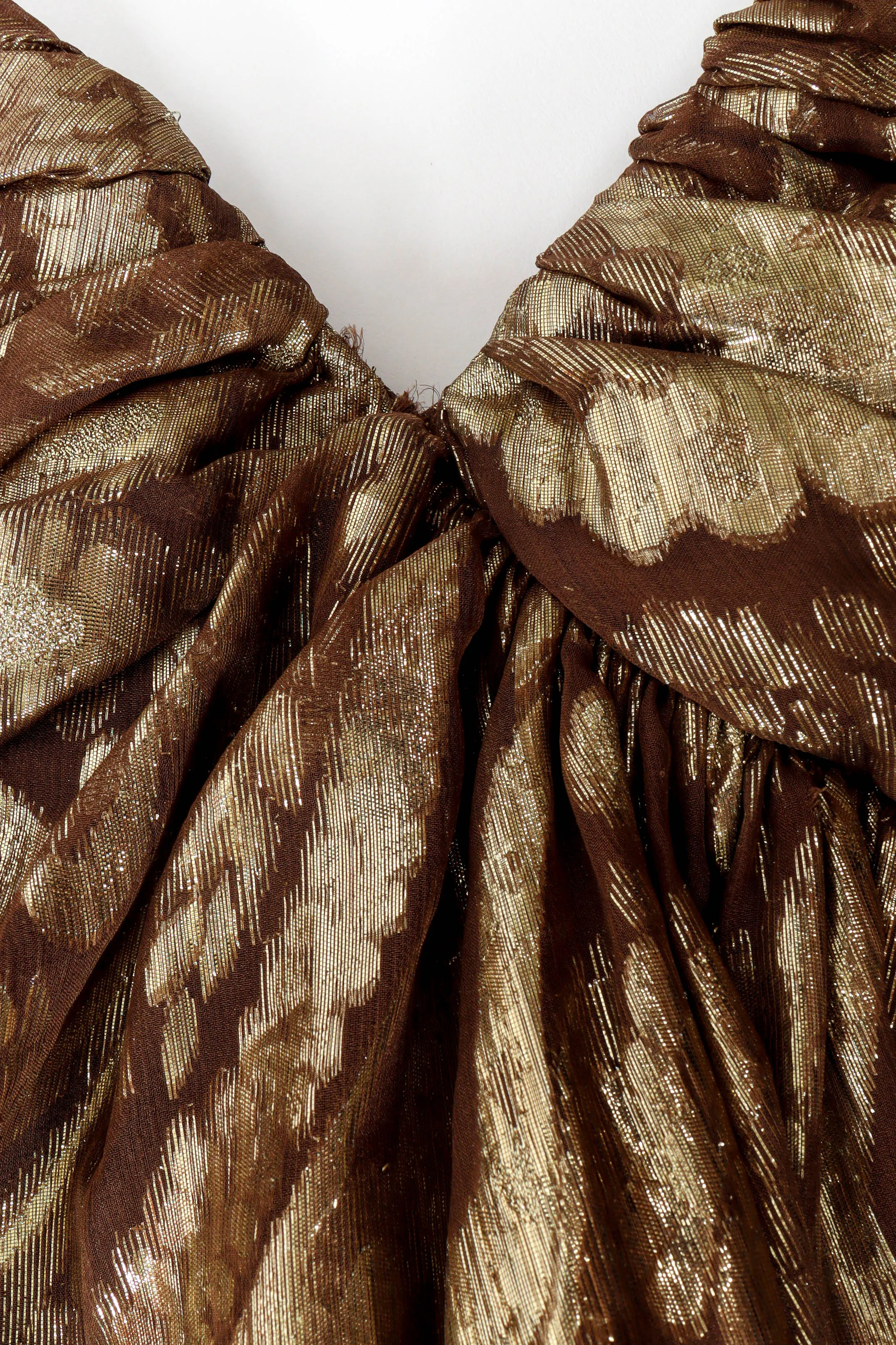 Metallic Fleur Strapless Dress