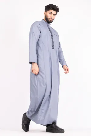 Metallic Silver Kids Thobe