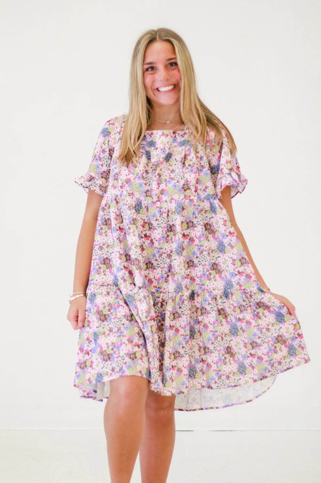 Midnight Garden Soiree Dress in Lilac Mauve