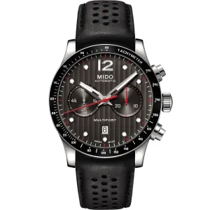 Mido Multifor Chronograph 44mm Black Automatic Steel Midio M025.627.16.061.00