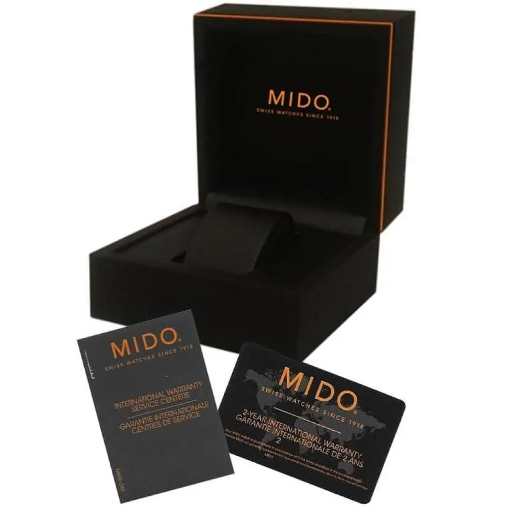 Mido Multifor Chronograph Aluminium bezel 44mm clock automatic anthracite steel Pvd Black Finish M025.627.36.061.00