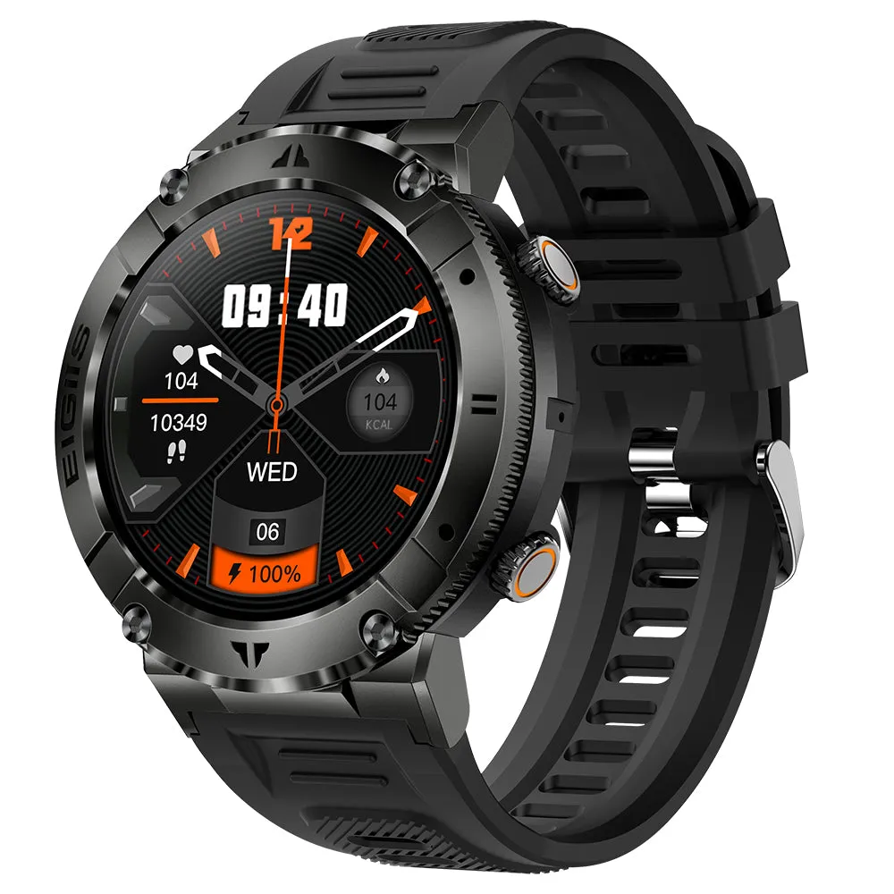 Military Smart Watch for Men Answer Make Calls Message Notification 1.32" HD Full Touch Smartwatch Fitness Tracker Watch Heart Rate Monitor Sleep Monitor Step Counter Sports Watch for iPhone Android