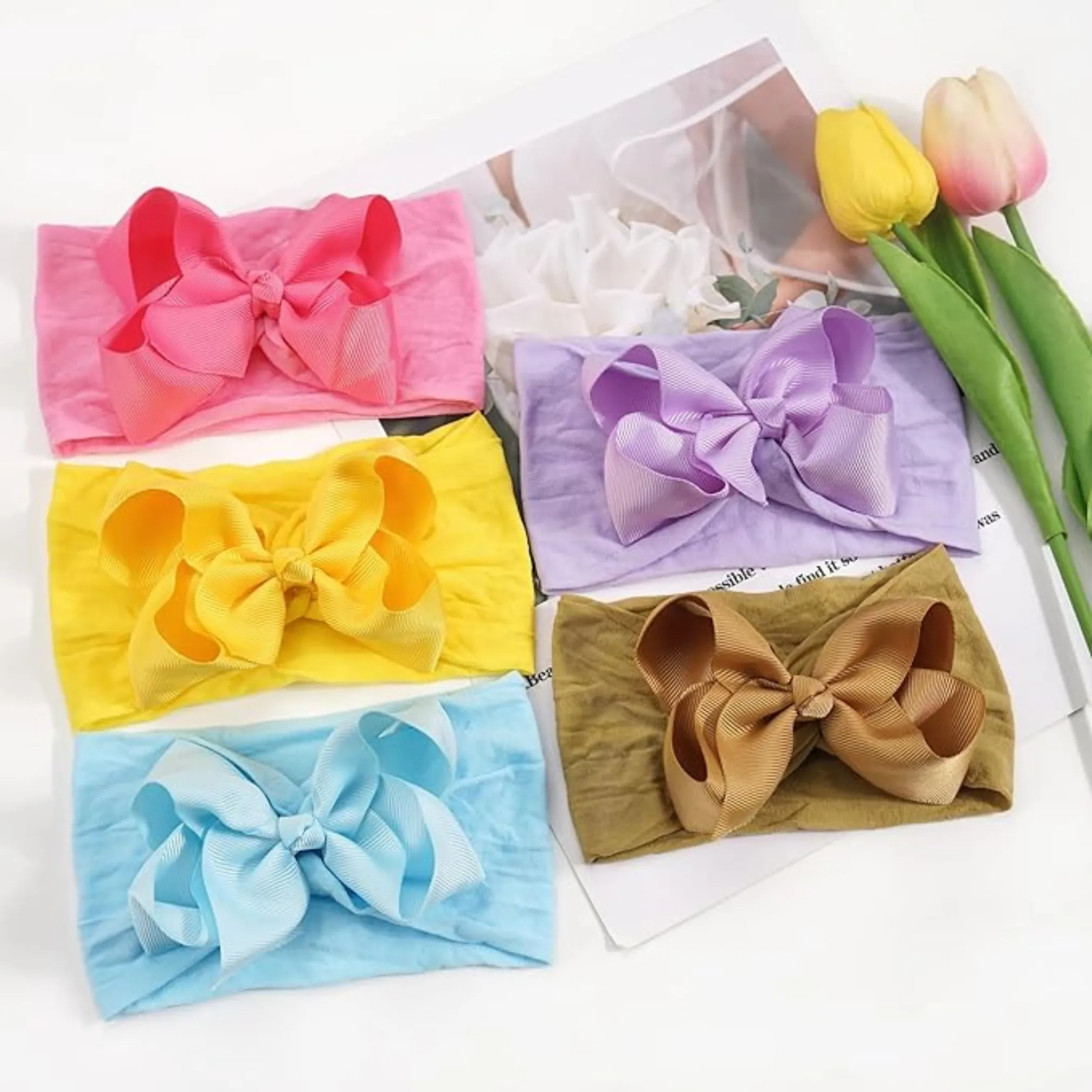 Mint Green Turban Bow Headband