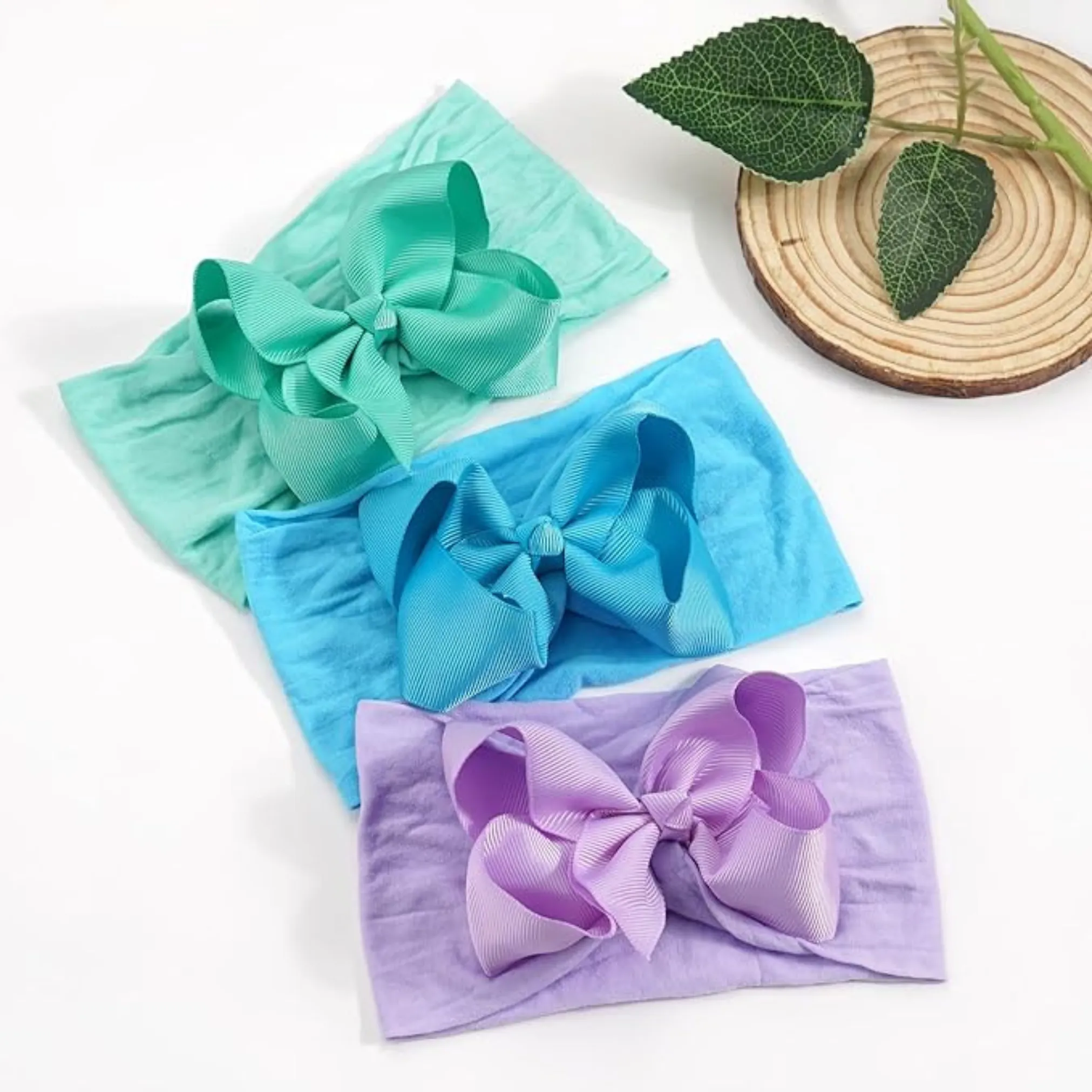 Mint Green Turban Bow Headband