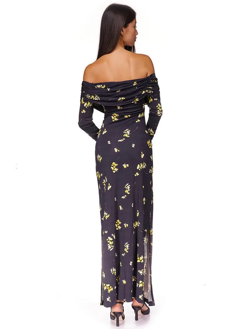 Mirana Dress (Black Flower Shower)