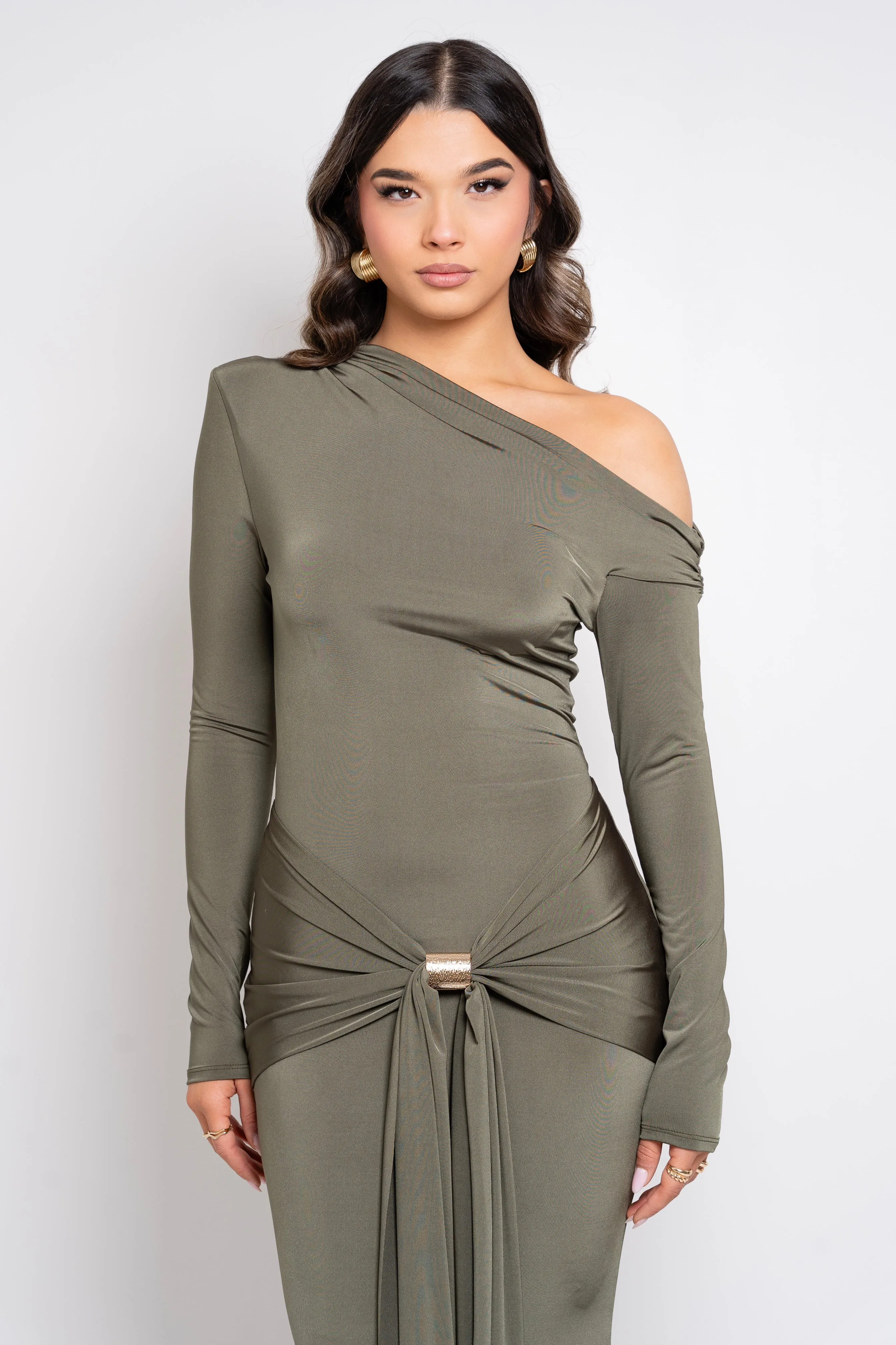 Mirenna Olive Dress