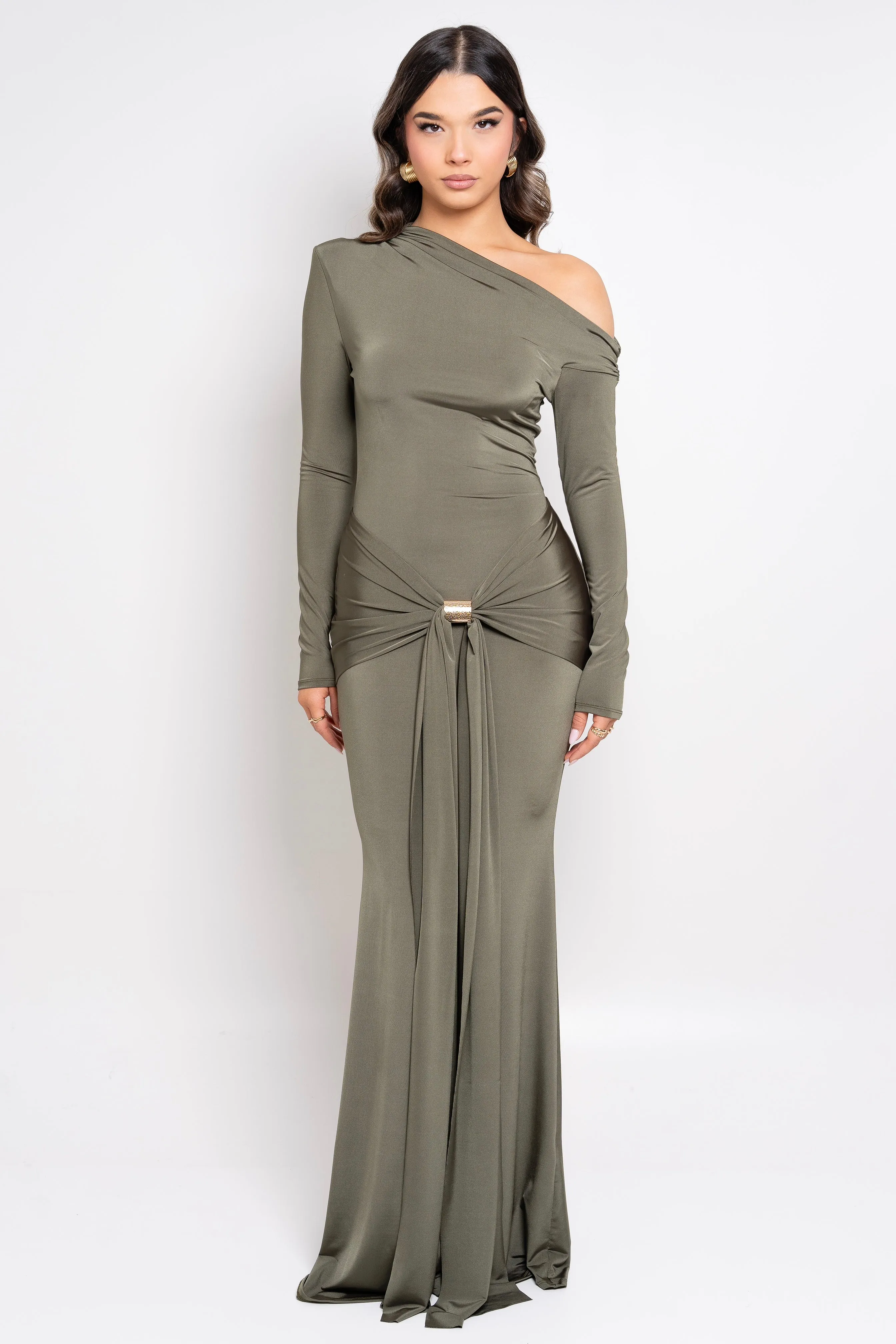 Mirenna Olive Dress