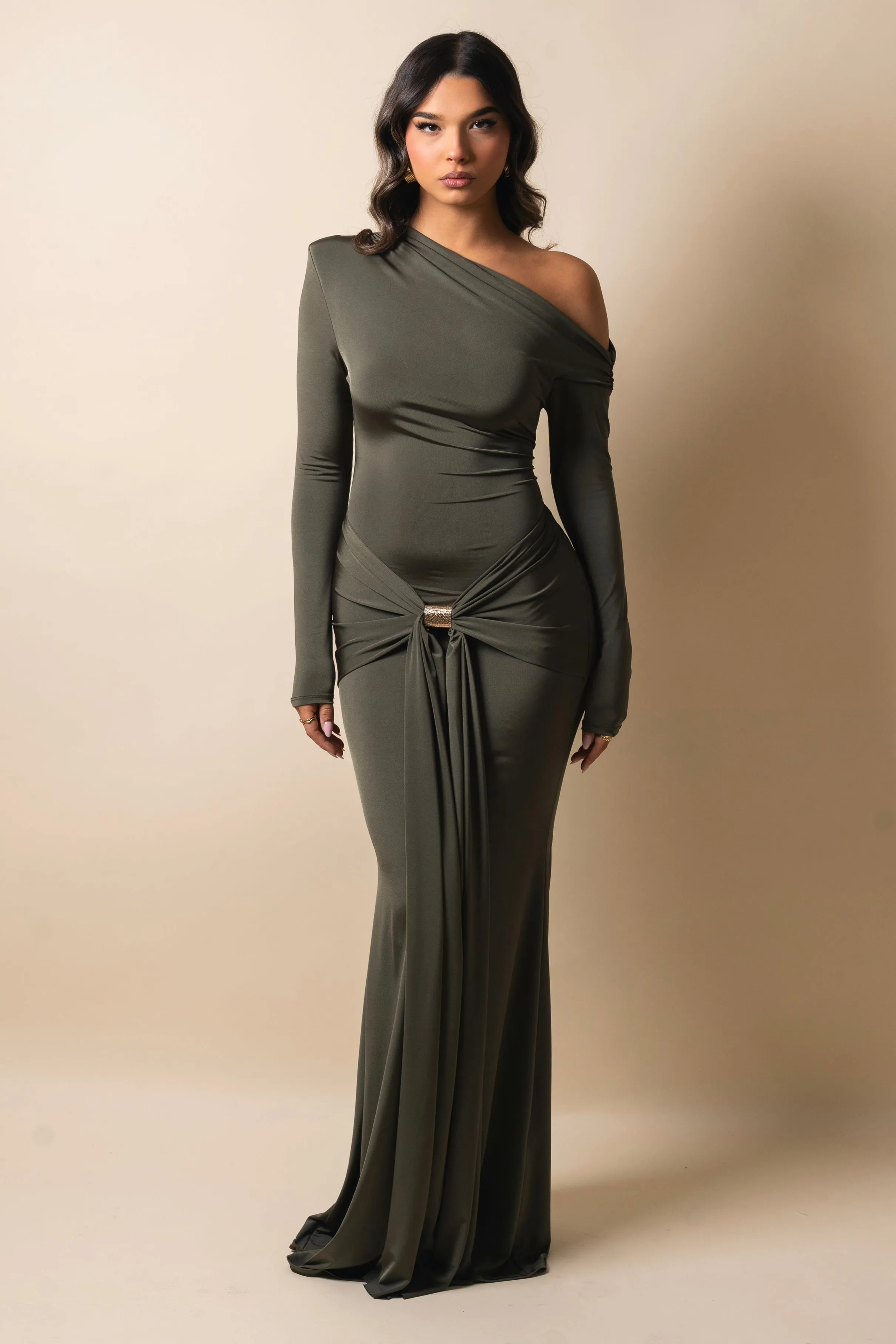 Mirenna Olive Dress
