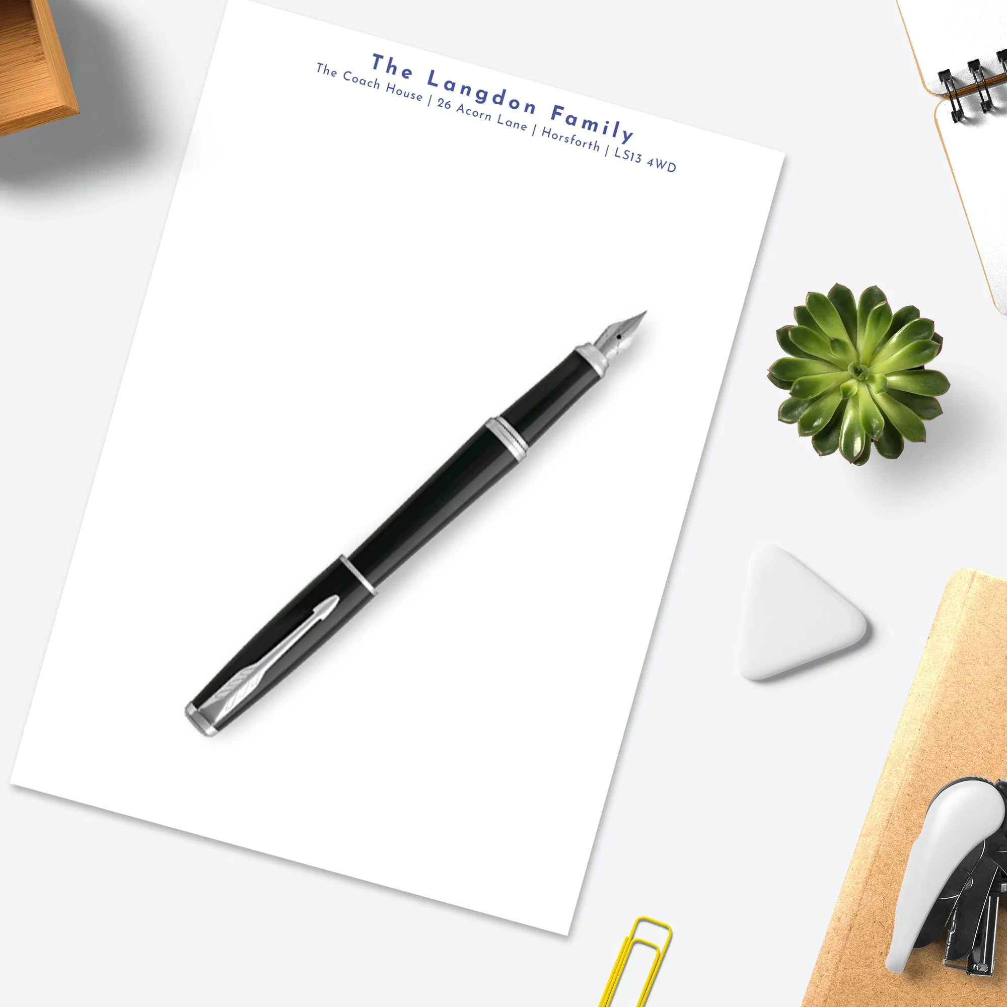 Modern Letter Writing Stationery Set - 'Cardiff'