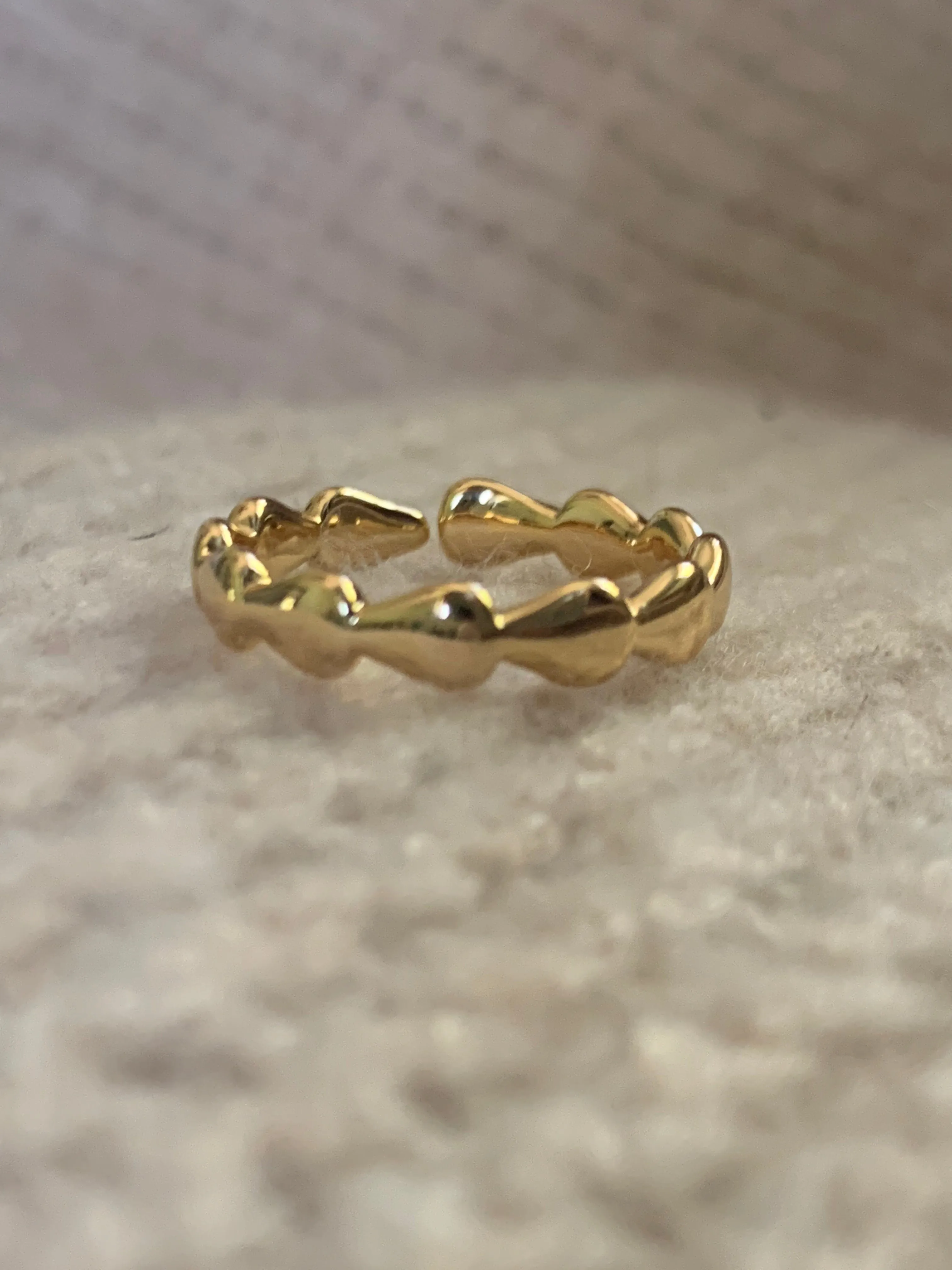 Modern Teardrop Ring