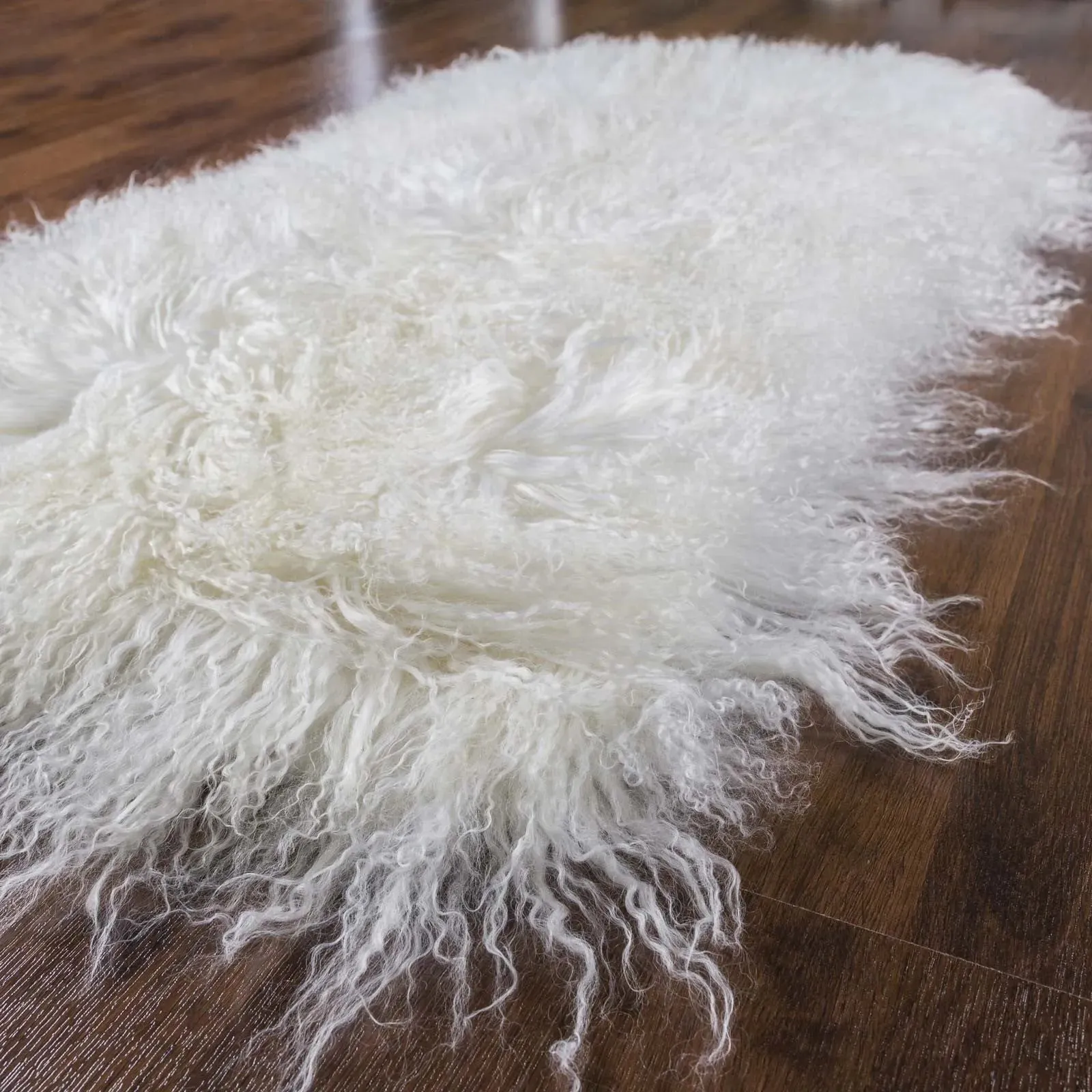 Mongolian Natural Genuine Sheepskin Rug