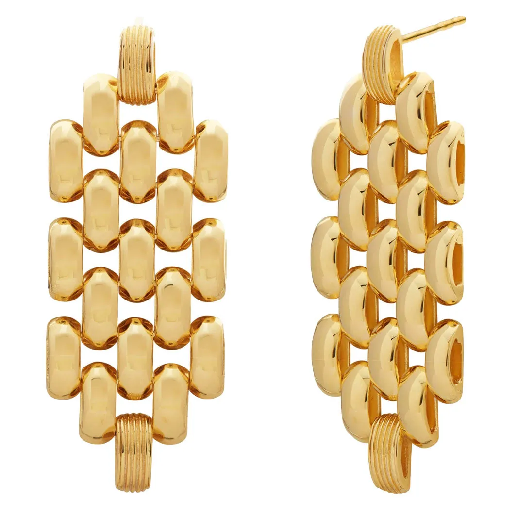 Monica Vinader Doina Chain Cocktail Earrings
