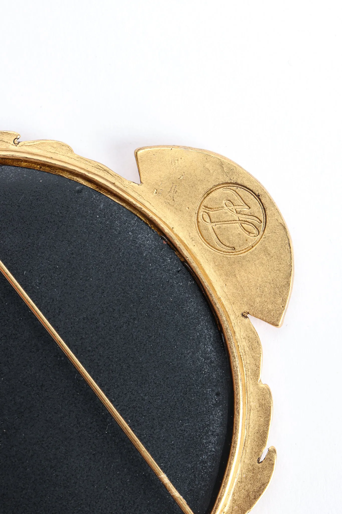 Monogram Logo Brooch