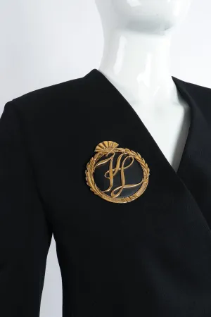 Monogram Logo Brooch